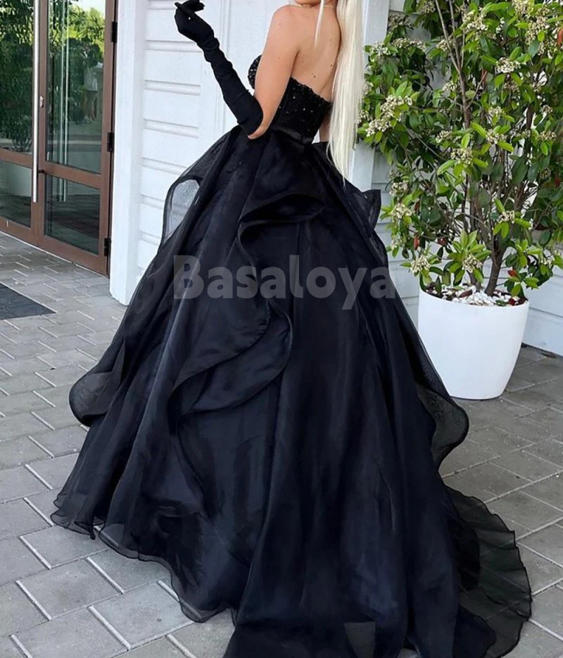 SP0170 Luxury Beaded Burgundy A-Line Sweetheart Evening Prom Dress with Gloves