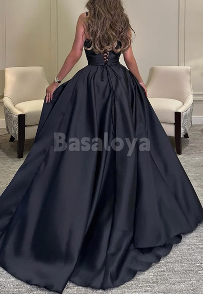 ED0052 Elegant Beaded Pink Sweetheart Sheath Evening Gown with Overskirt